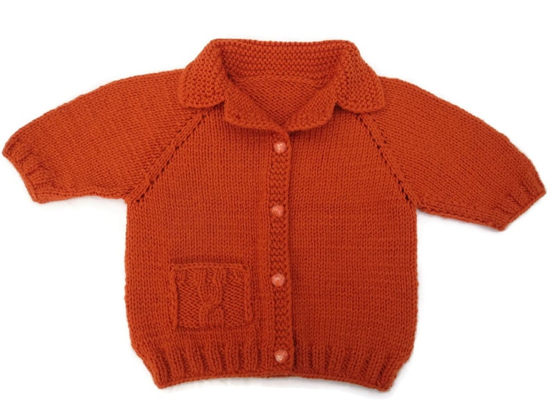 Knitted baby sweater baby wool cardigan toddler girl sweater