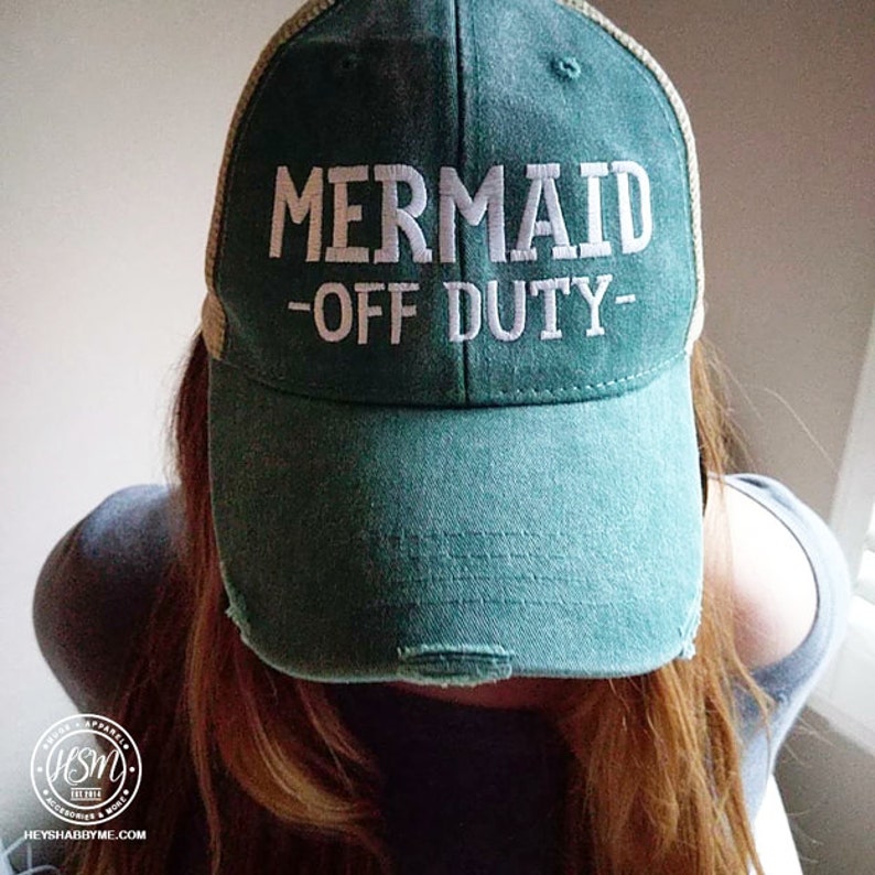 Mermaid Off Duty Hat Mermaid Mermaid Hat Most Popular Best