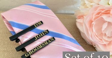 Tie Clip Groomsmen Gift father of the bride Custom Engraved