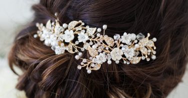 Wedding Hair Accessories Bridal Headpiece Gold Flower
