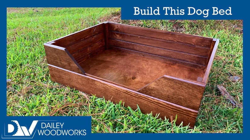 Wooden Dog Bed  Downloadable Plans to Build Your Own