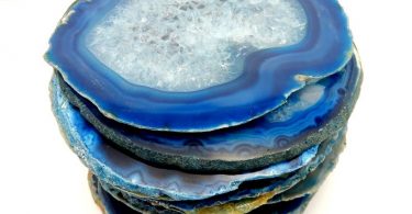 Agate Slices Large for Crafts  Agate Coaster  Blue Colored