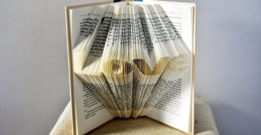 Book Art Sculpture Featuring the Word Love