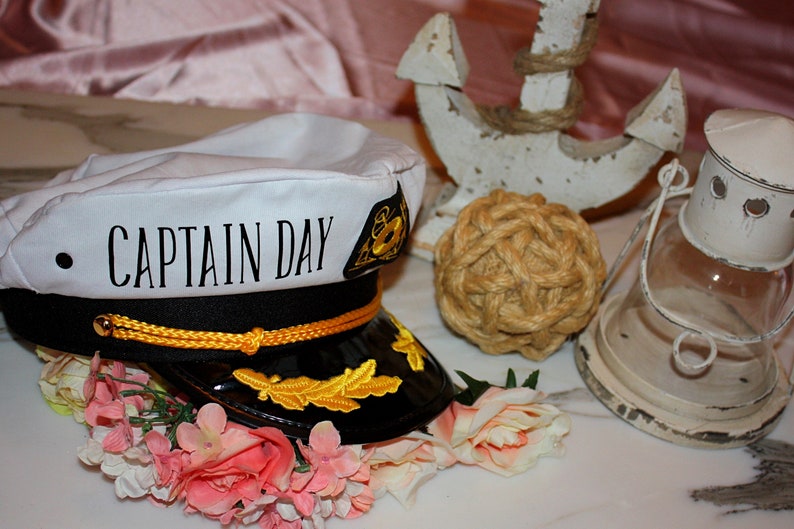 CUSTOM CAPTAIN NAME Hat. Sailor Hats. Bride’s Mate. Crew.