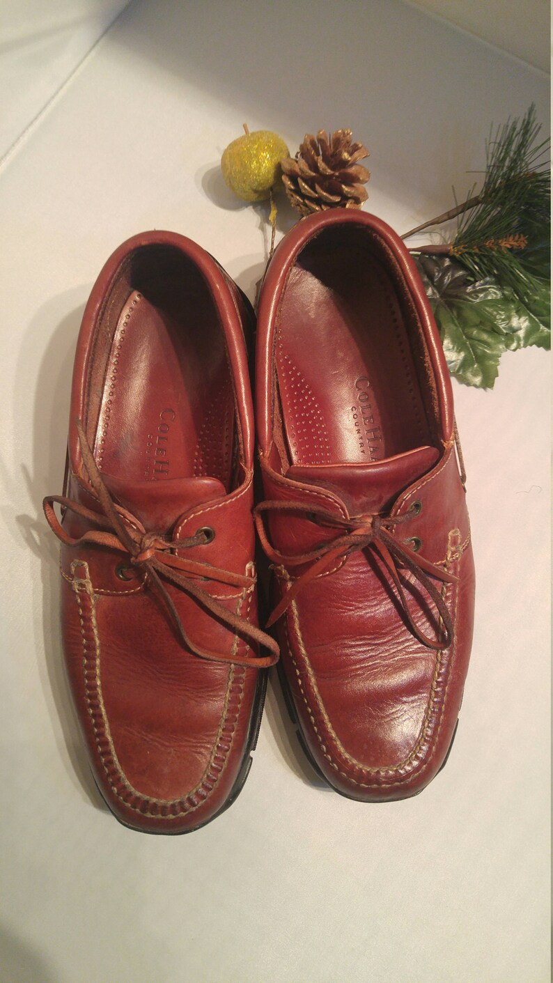 Classic ColeHaan Tie-Up Leather Mocs 9 1/2 M