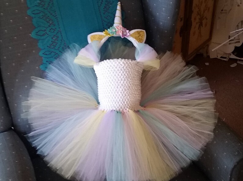 Rainbow Halloween Birthday Pastel Yellow Lavender Pink and