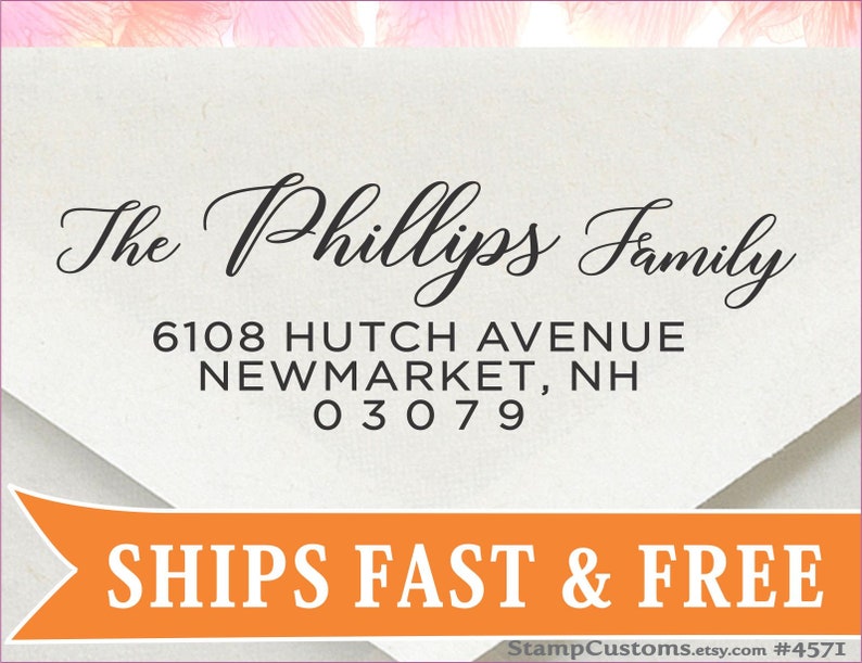 Return Address Stamp  Self Inking Custom Address Stamp