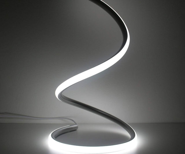Spiral LED Table Lamp » Petagadget