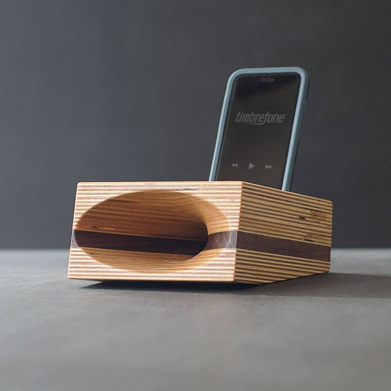 Timbrefone Strata Walnut  Phone Amplifier // Acoustic Wood