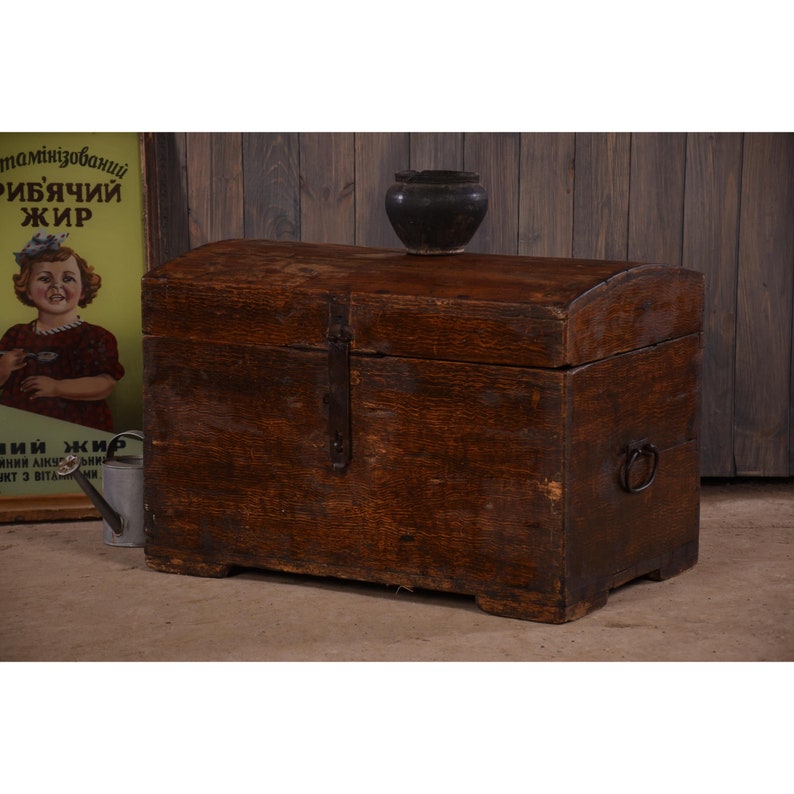 Treasure storage chest large wooden box wood toy chest
