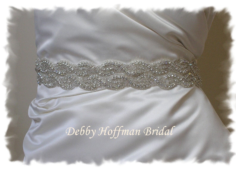 Wedding Belt 32 inch Rhinestone Crystal Wedding Dress Sash