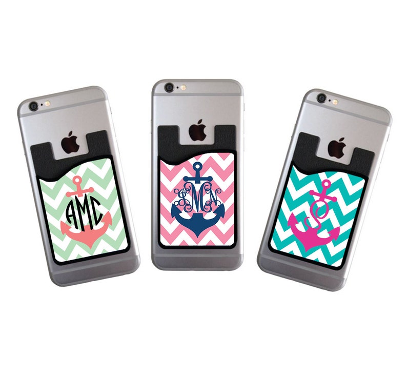 Gifts for Her Monogrammed Personalized Phone Card Caddy Phone