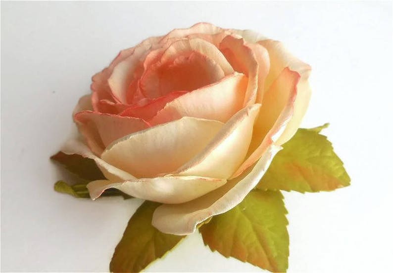 Ivory rose Accessory Bridal hair flower Rose Wedding hair
