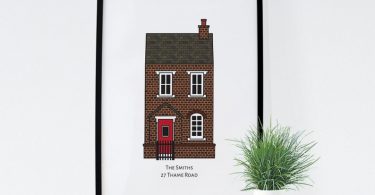 “Black Dog Ski” Art Block Framed by Giant Art