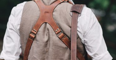 Photographer Leather harness  FULL GRAIN Luxury Leather