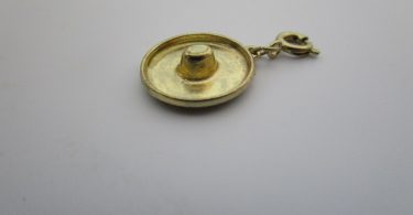 Vintage Gold Tone Mexican Hat Sombrero Charm