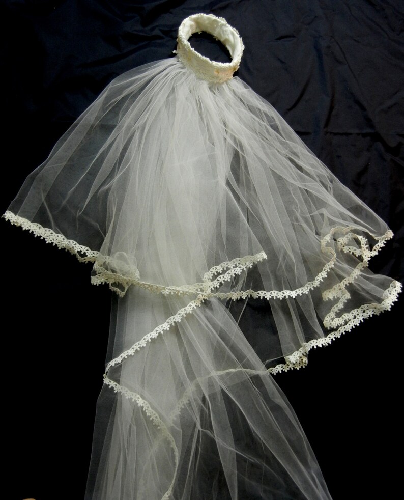 Vintage Veil 1950s Veil Wedding Veil Vintage Wedding Veil
