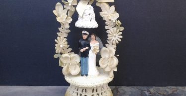 Vintage military wedding cake topper  Marine Corps cake