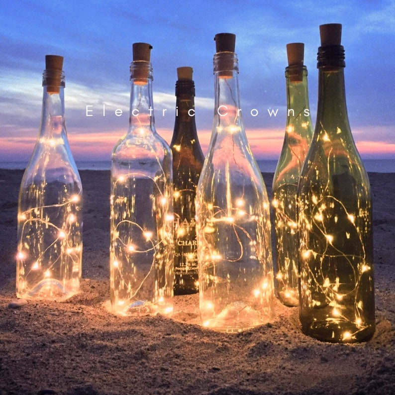 Wine bottle Lights Bottle Lights Table Decor Wine Decor