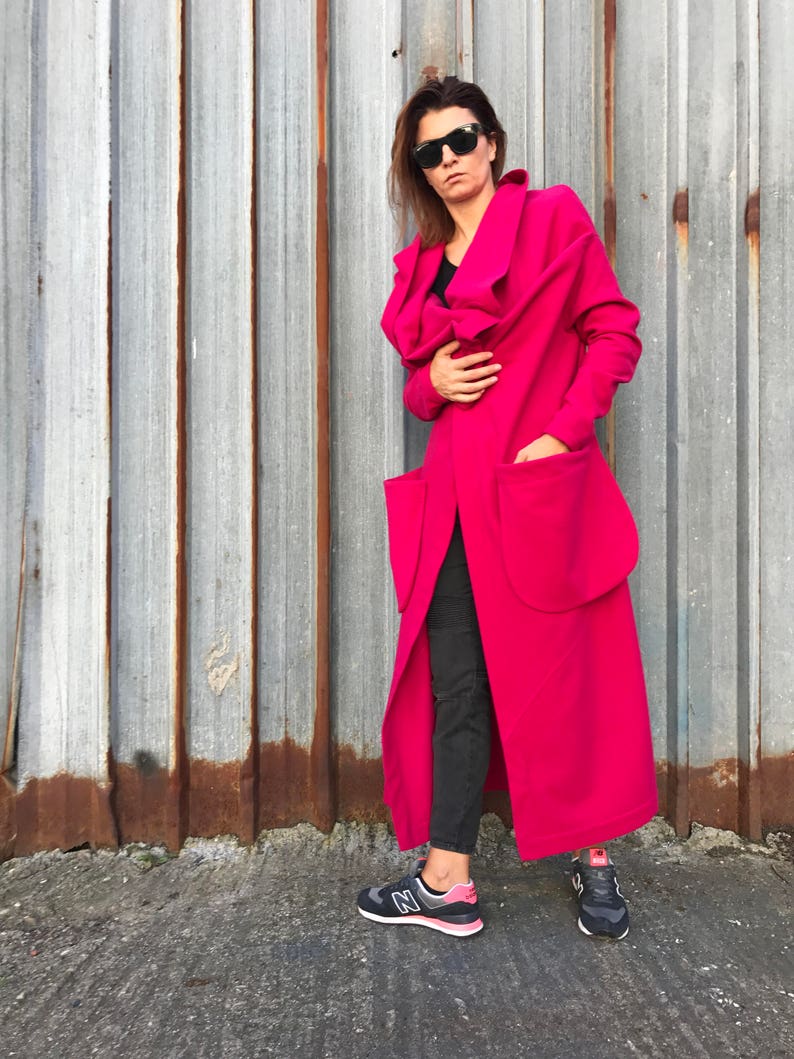 Womens Wool Cardigan Wrap Coat Maxi Cardigan Loose