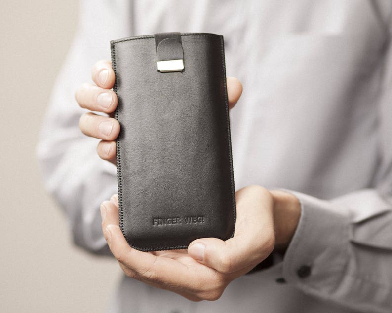 Black Italian Leather Case for Google Pixel 4 XL 3a 3 FREE