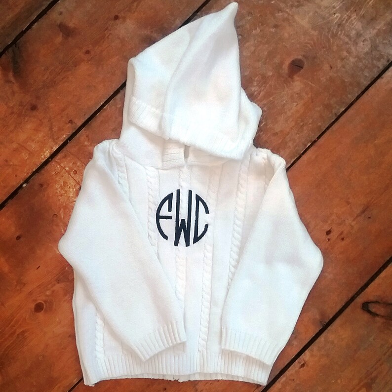 Boy Monogrammed Sweater / Personalized Sweater with Initials /