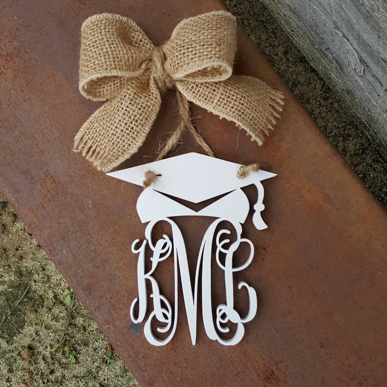 Car Charm  Graduation Cap  Car Monogram  Rear View Mirror