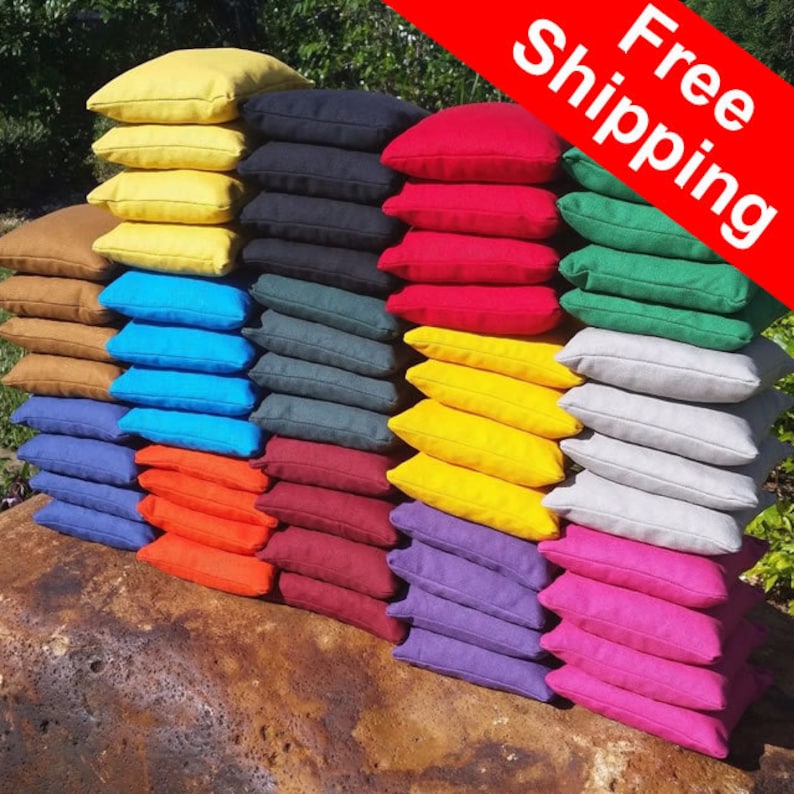 FREE Shipping Set of 8 corn hole bags top notch quality: