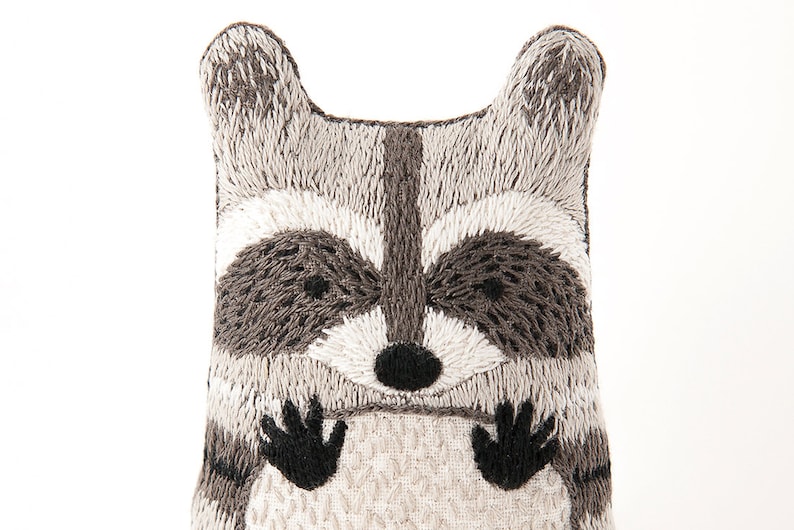 Raccoon  Embroidery Kit