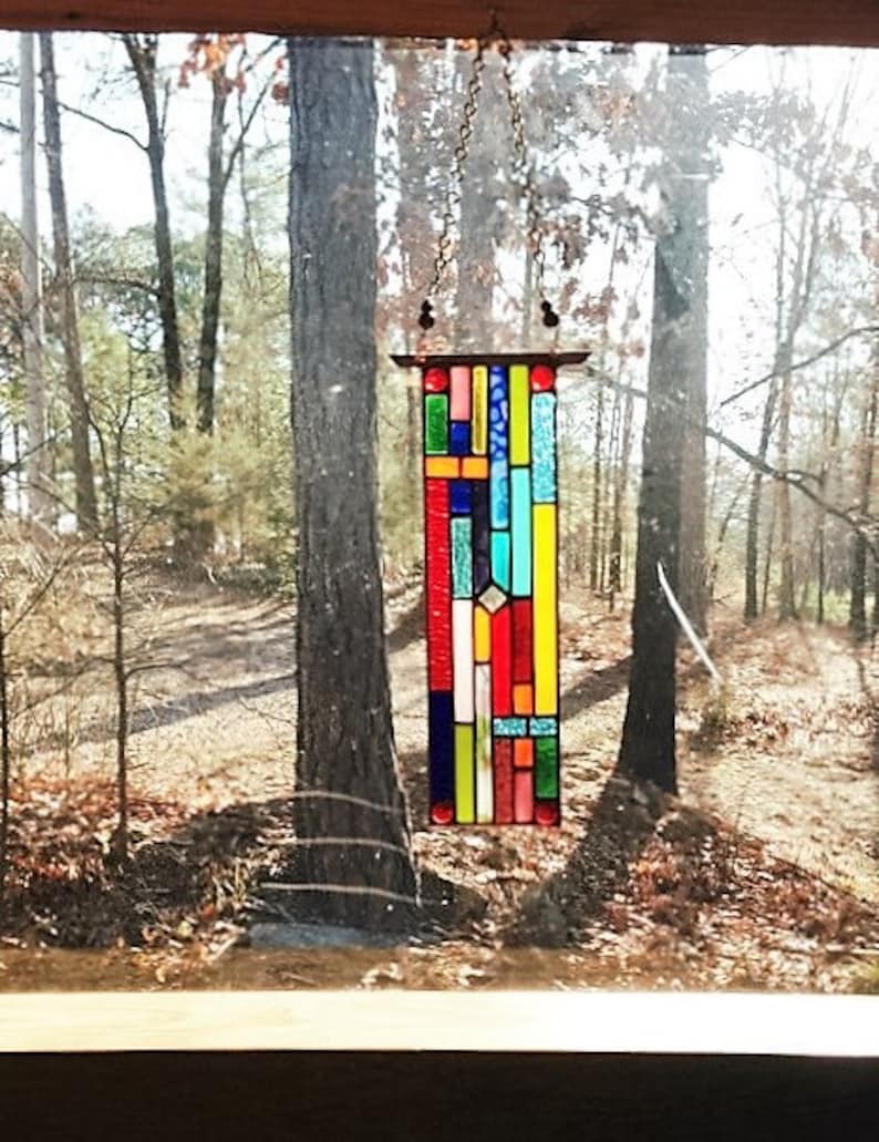 Stained Glass Window  glass panel suncatcher  stained glass