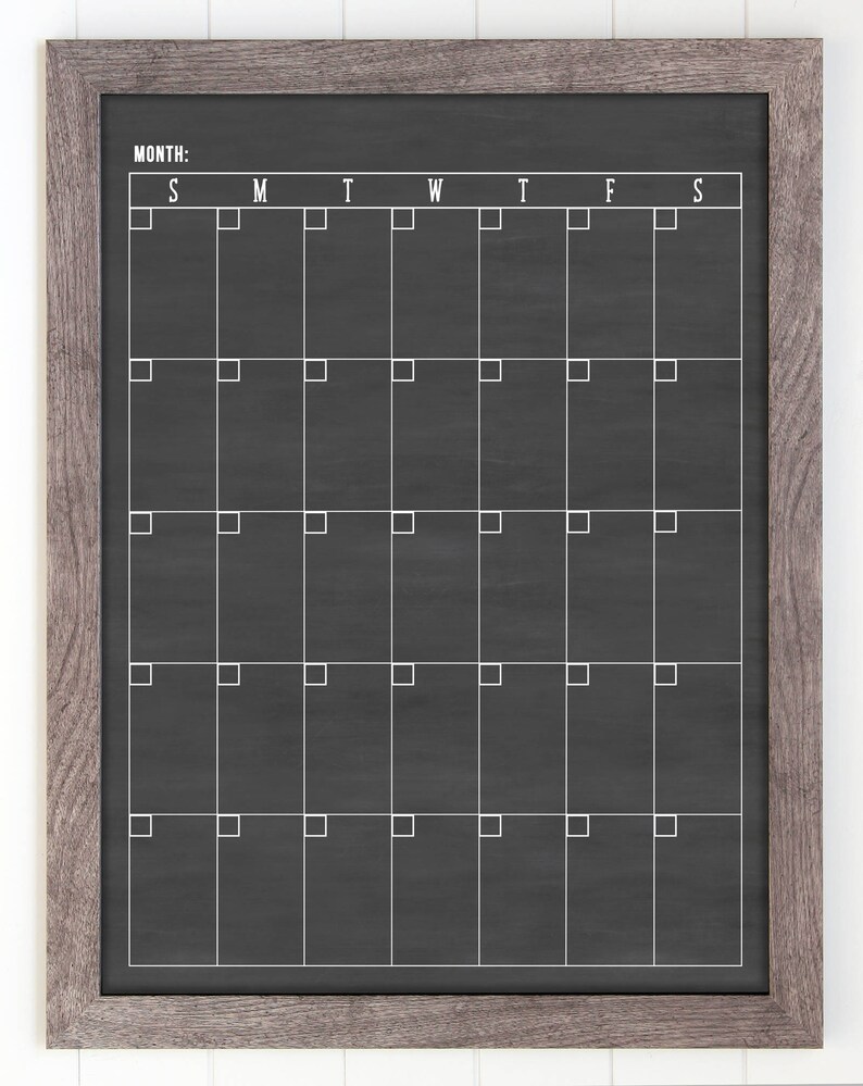 Tall calendar Minimalist Calendar  18×24 calendar dry-erase