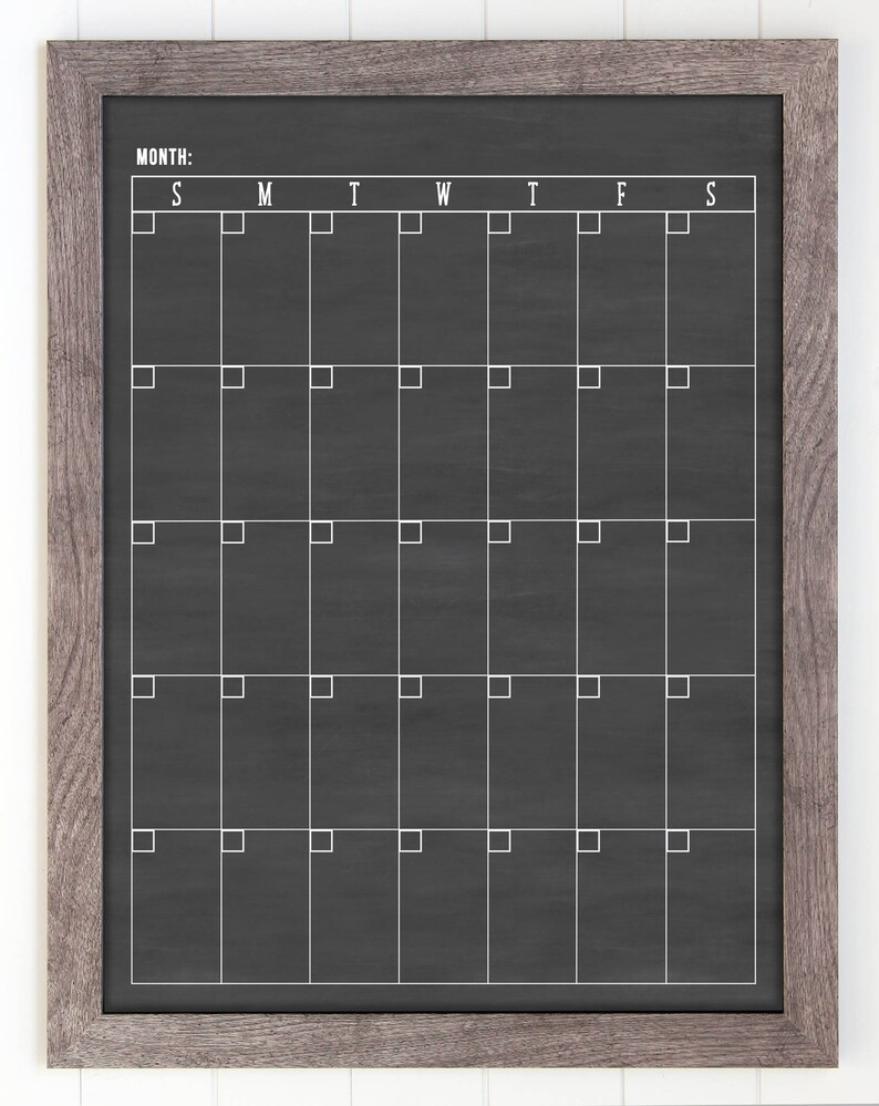 Tall calendar Minimalist Calendar 18x24 calendar dryerase » Petagadget