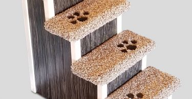 Wooden Dog Stairs for Small Dogs 5-30 Lbs  24H X