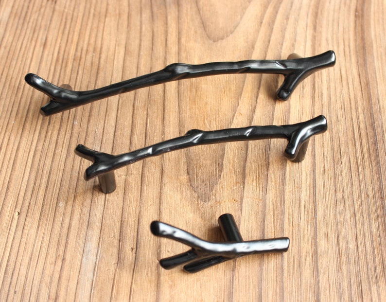 Black Branch Drawer Knobs and Pulls  Branch Cabinet Knobs and