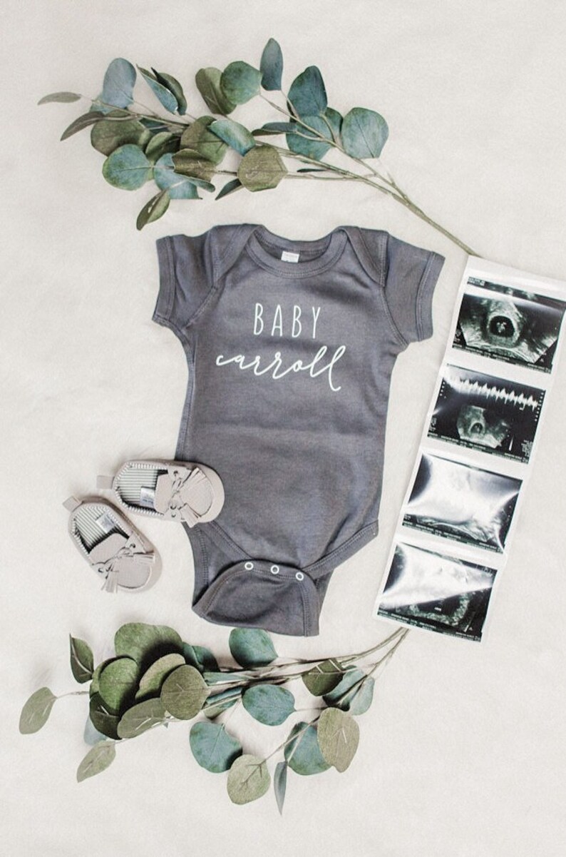 Custom Baby Name Bodysuit  Coming Home Outfit  Baby Shower