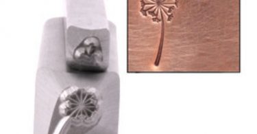Dandelion & Fluff Metal Design Stamp 11mm  Beaducation Metal