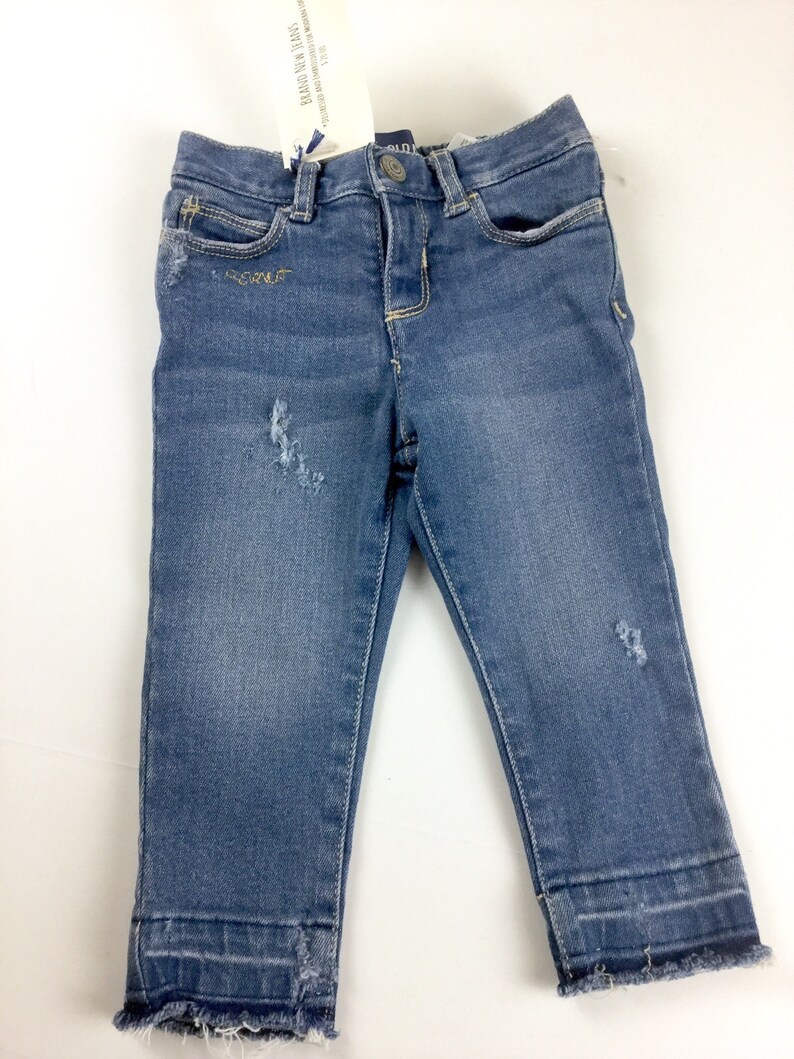 Distressed baby jeans in size 6-12 months hipster denim