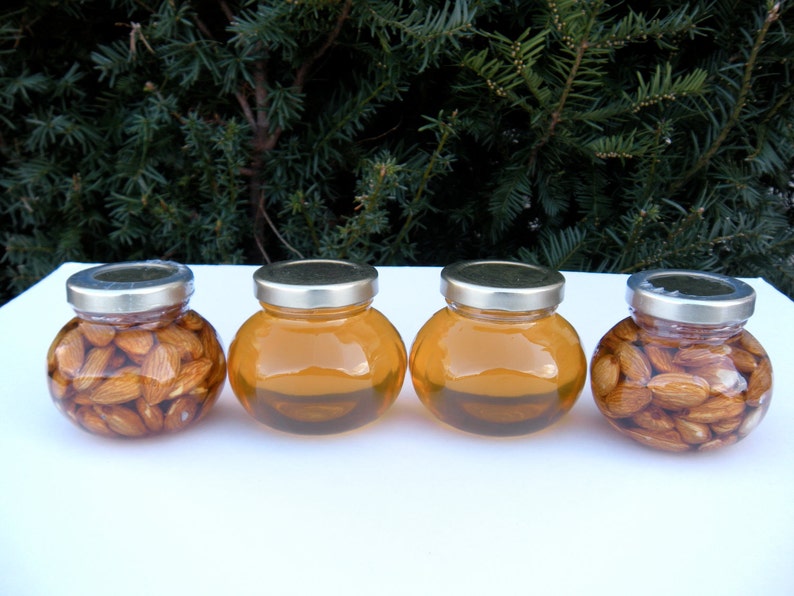 Edible Gift Set Raw Natural Honey Almonds Combo Gift Sets