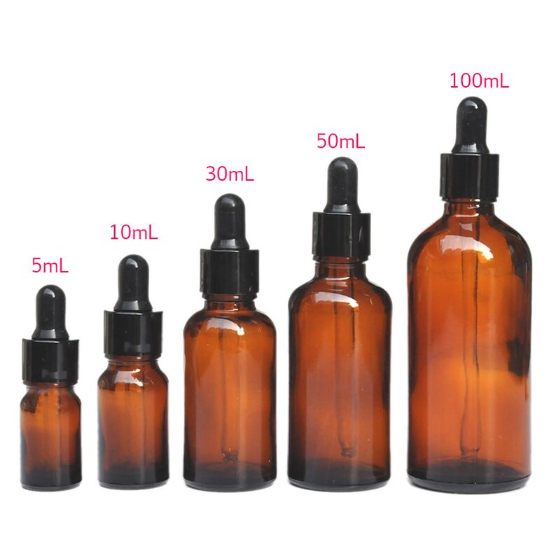 Essential Oil Dropper Bottle Amber Glass Bottles with