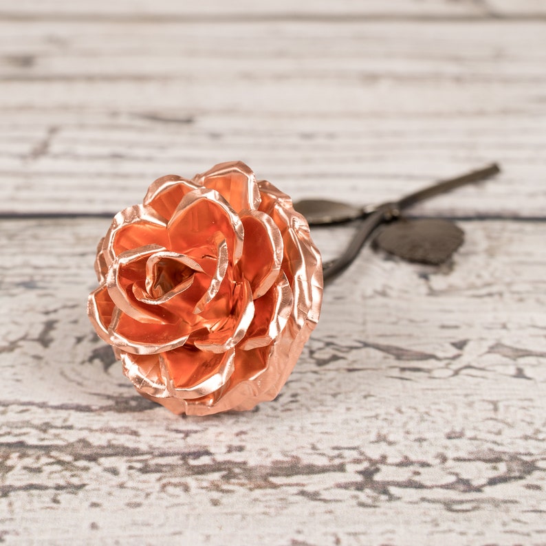 Metal Rose  Copper  Iron Anniversary  6th Anniversary