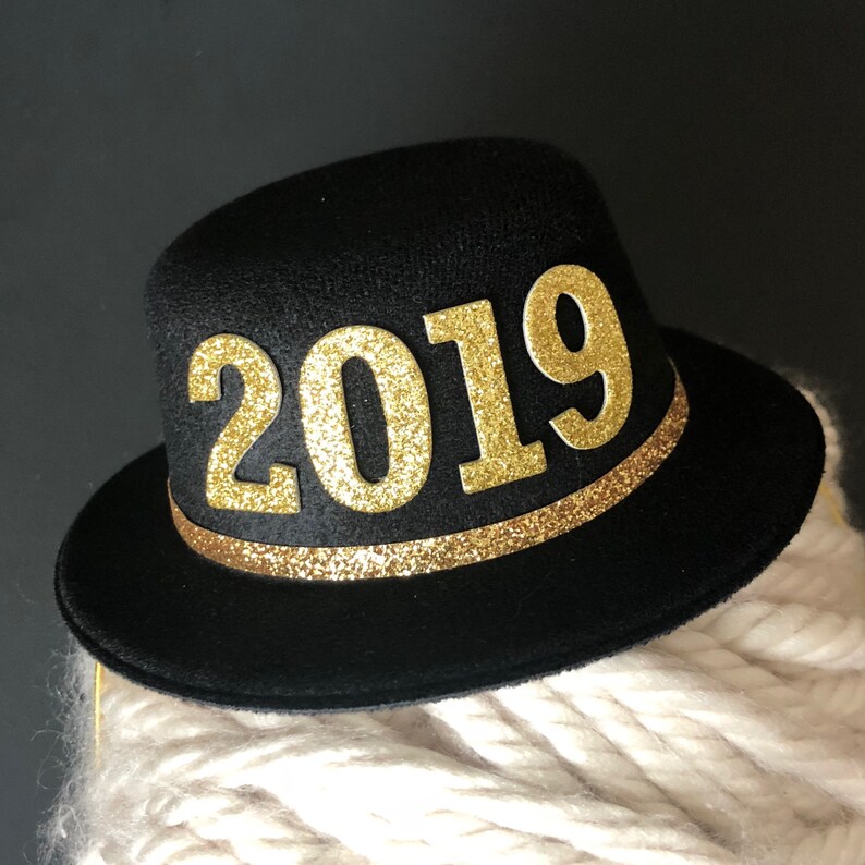 New Years Eve Party HatHappy New Year2019 HatBlack and