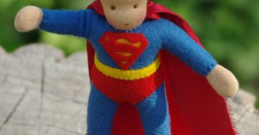 Superman doll Waldorf toys Superman figurine