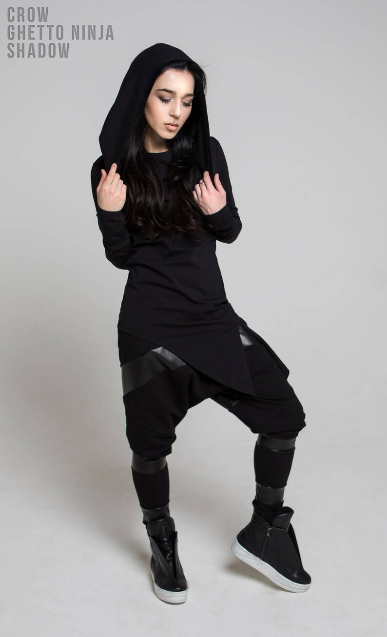 Trousers Ghetto ninja winter black/black