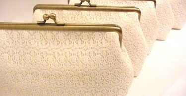 Ivory Lace Bridesmaid Clutch Set of 5 Set of 6 or 7