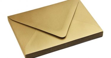 Antique Gold Metallic Euro Flap Envelopes for Weddings