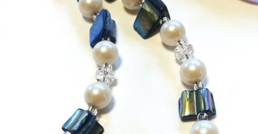 Bead Eyeglass Holder Blue Chain For Glasses Reading Glasses