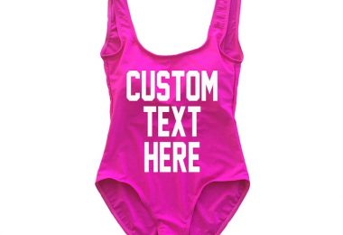 CUSTOM HOT PINK One Piece Swimsuit Create Your Own Monokini