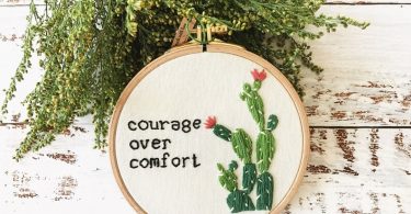 Cactus Embroidery Hoop Art  Plant Embroidery Hoop