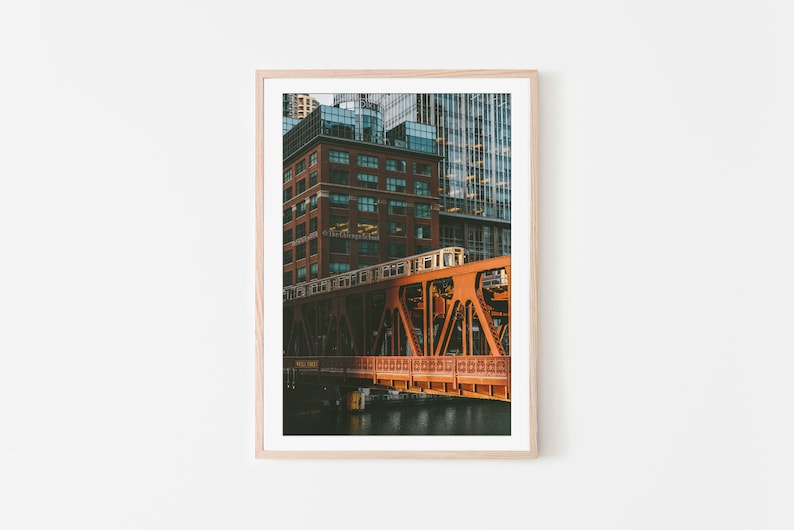 Chicago Wall Art Subway Train Wall Art Fine Art Prints