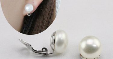 Clip pearl earringspearl clip earrings studfreshwater pearl